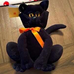 Heartline Vintage Black Cat Stuffed Animal